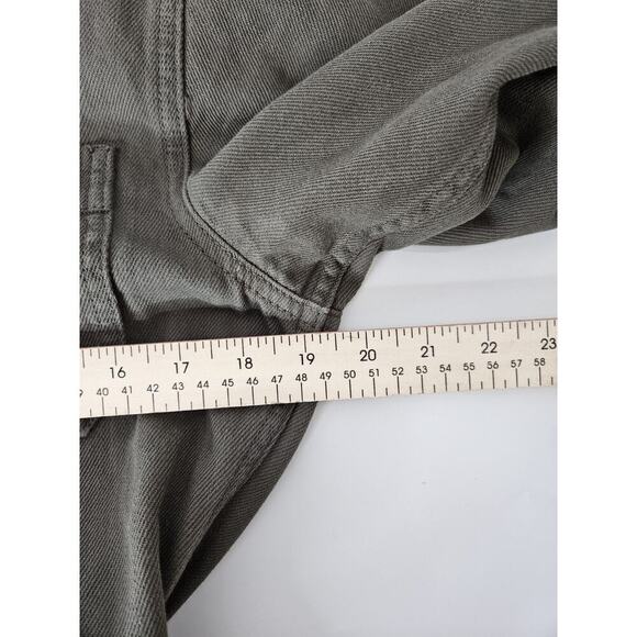 Free People Bloggers Gia Coverall Jumpsuit in Army Green Sz Small - Picture 9 of 10